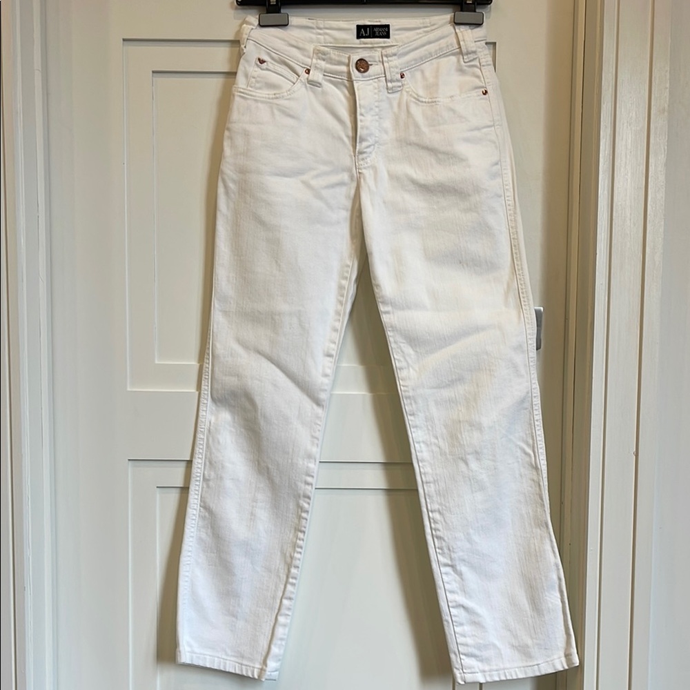 ARMANI Women's White Jeans